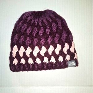 Purple and Pink Knit Beanie